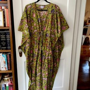Vibrant floral caftan